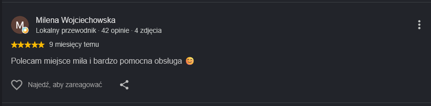 Zrzut opinii klienta 2